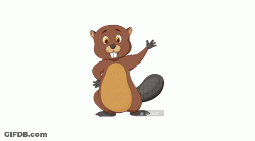A Cartoon Drawing Of A Squirrel Laying On Its Back With A White Background GIF