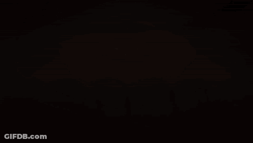 A Cartoon Drawing Of A Sunset Over A Body Of Water With A Castle In The Background GIF