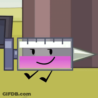 A Cartoon Drawing Of A Syringe With A Smiling Face GIF