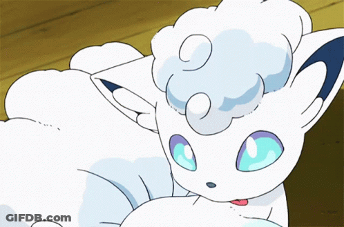 White Cat With Blue Eyes And Red Tongue GIF