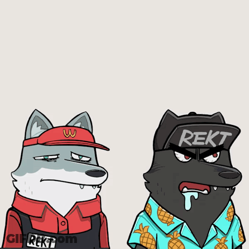 A Cartoon Drawing Of A Wolf And A Cat With The Words Atta Boy Above Them GIF
