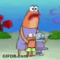 A Cartoon Drawing Of A Woman Holding A Child And A Robot GIF