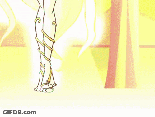A Cartoon Drawing Of A Woman 'S Legs With A Twisted Design GIF