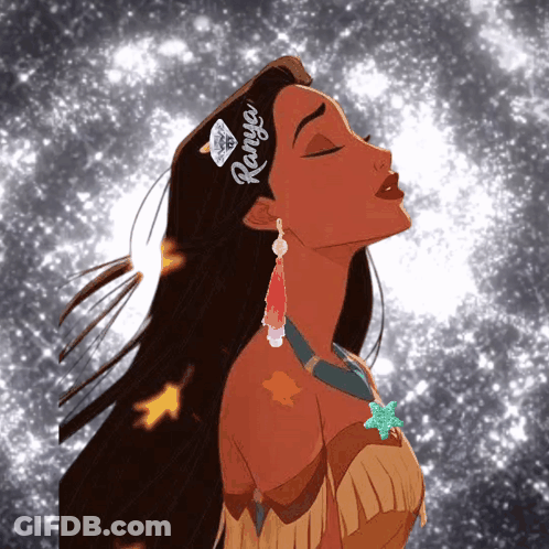 A Cartoon Drawing Of A Woman With The Name Tanya On Her Head GIF