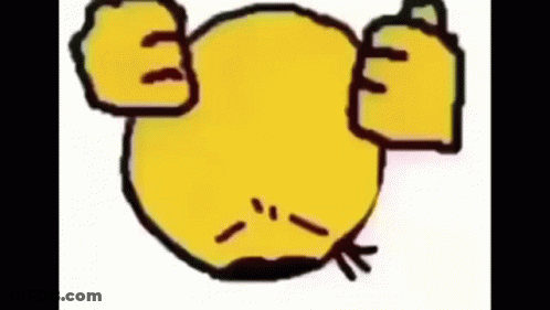 A Cartoon Drawing Of A Yellow Smiley Face With A Black Outline GIF