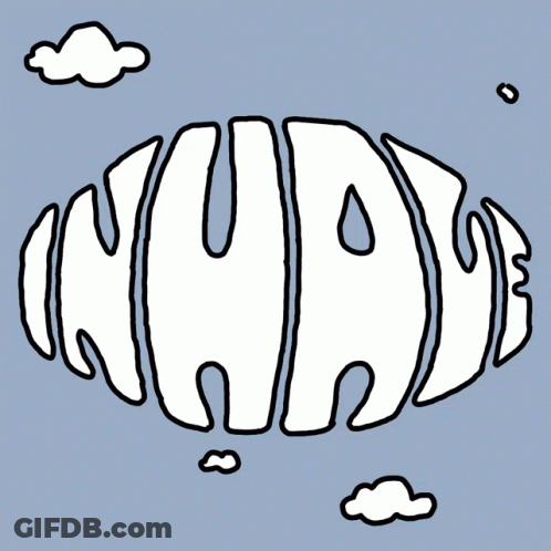 A Cartoon Drawing Of Clouds With The Word Embrace Written In Them GIF