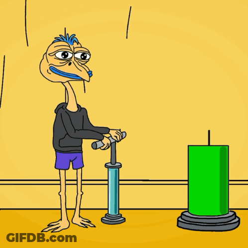 A Cartoon Drawing Of Planets Including Saturn GIF