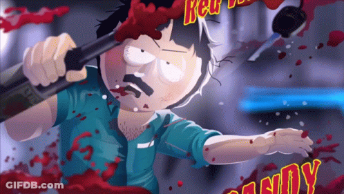 A Cartoon Drawing Of Randy South Park Character GIF