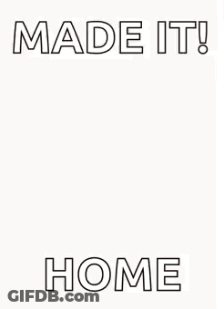 A Cartoon Fox Is Dancing With The Words `` Made It Home '' . GIF