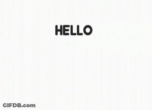 A Cartoon Fox Is Waving Its Paw In The Air And Says Hello . GIF
