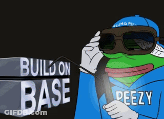 Cartoon Frog Wearing Sunglasses And Blue Hoodie GIF