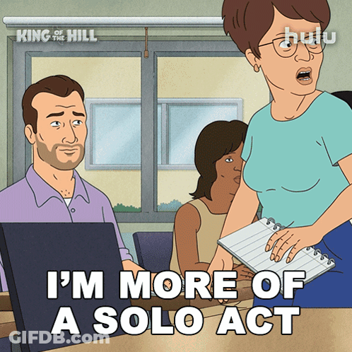 A Cartoon From King Of The Hill Shows A Man And A Woman GIF