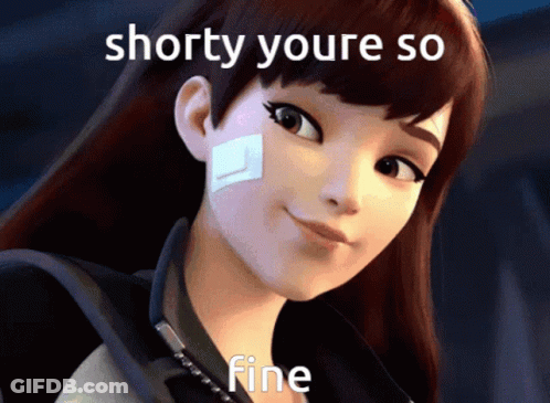 A Cartoon Girl With A Bandage On Her Face And The Words Shorty Youre So Fine Below Her GIF