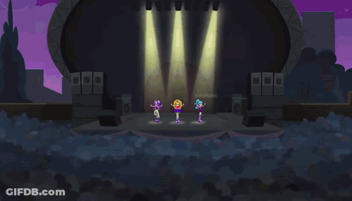 A Cartoon Girl With A Crown On Her Head Is Making A Heart With Her Hands GIF