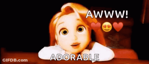 A Cartoon Girl With Long Hair Is Laying On A Bed And Says `` Aww ! '' GIF