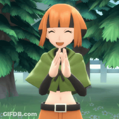 A Cartoon Girl With Orange Hair And A Green Cape GIF