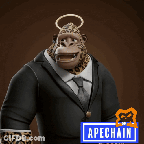 Cartoon Gorilla Wearing Suit And Tie GIF