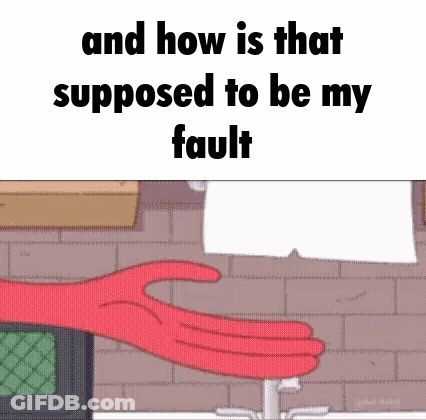 A Cartoon Hand Is Reaching For A Piece Of Paper That Is Supposed To Be A Fault . GIF