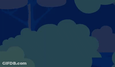 A Cartoon Illustration Of A Man In A Hat Standing In A Forest GIF
