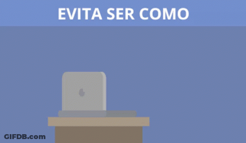 A Cartoon Illustration Of A Man Wearing A Mask Looking At A Laptop GIF