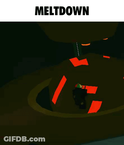 A Cartoon Illustration Of A Meltdown In A Video Game GIF