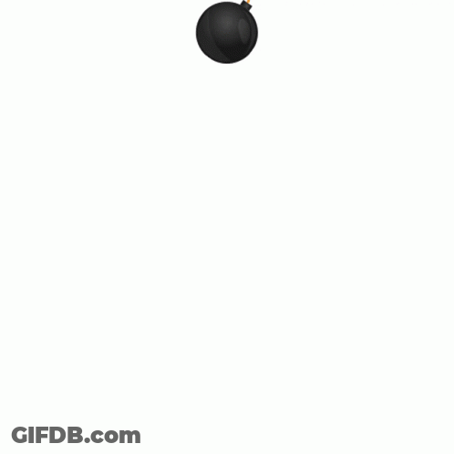 A Cartoon Illustration Of A Nuclear Explosion With Smoke Coming Out Of It GIF