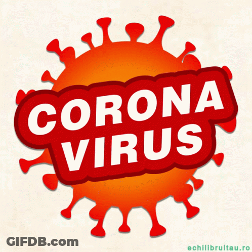 A Cartoon Illustration Of A Virus With The Words " C Stop A " Written On It GIF