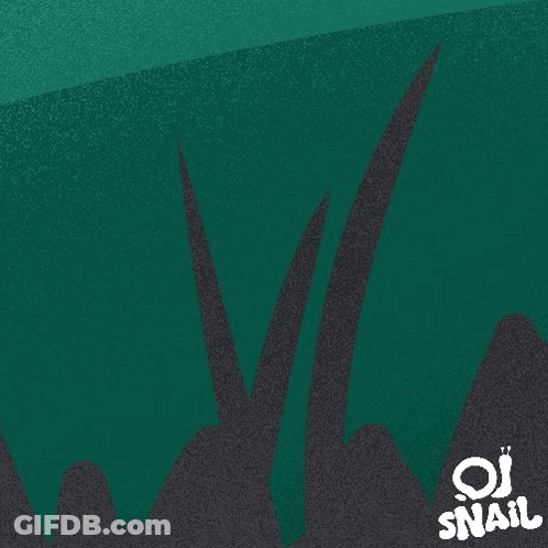 A Cartoon Illustration Of Two Snails With The Words Oi Snail Written Below Them GIF