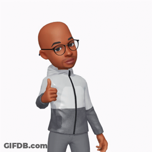 A Cartoon Man Wearing Glasses And A Gray Jacket GIF