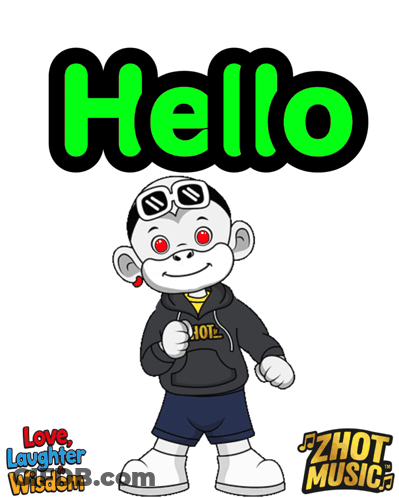 A Cartoon Monkey Wearing A Hoodie That Says Zhou GIF