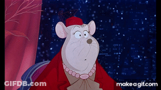 A Cartoon Mouse Wearing A Red Hat And A Pearl Necklace Is On A Screen That Says Make A Gif.com GIF
