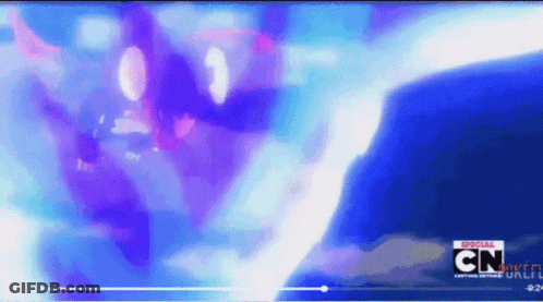 A Cartoon Network Show Is Being Played On A Screen GIF