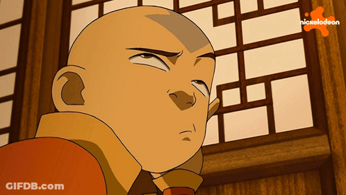 A Cartoon Of A Bald Man With A Nickelodeon Logo Behind Him GIF