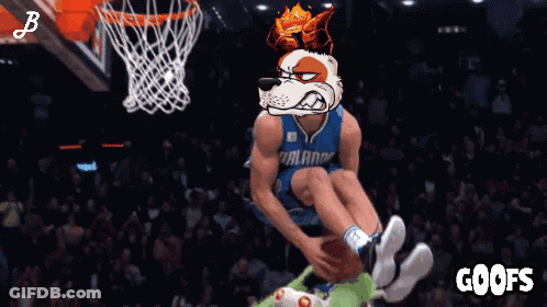 A Cartoon Of A Basketball Player Wearing A Dallas Uniform GIF