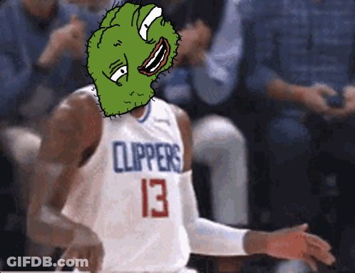 A Cartoon Of A Basketball Player With The Number 13 GIF