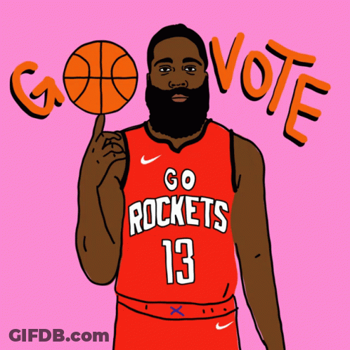 A Cartoon Of A Basketball Player With The Number 13 GIF