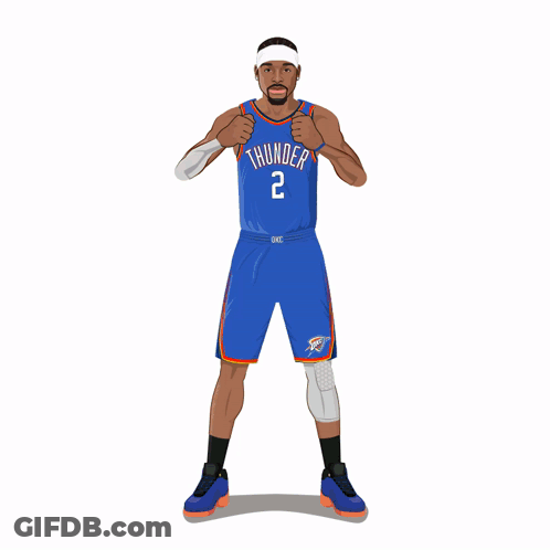 A Cartoon Of A Basketball Player With The Number 2 On His Shirt GIF