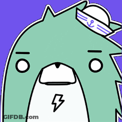 A Cartoon Of A Bear Wearing A Sailor Hat With An Anchor GIF