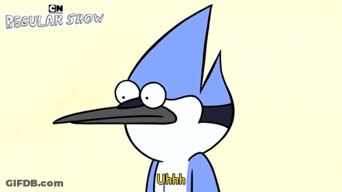 A Cartoon Of A Bird With The Word Uhhh On It GIF