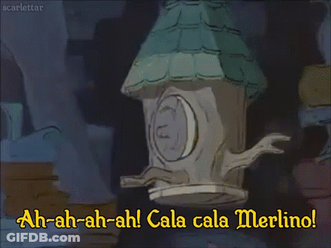 Birdhouse Cartoon With Ah Ah Ah Cala Cala Merlino GIF