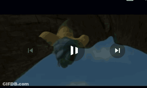 A Cartoon Of A Blue Caterpillar Crawling Through A Field Of Plants GIF