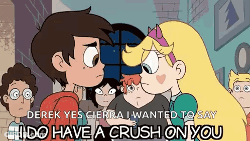 A Cartoon Of A Boy And A Girl Kissing Each Other . GIF