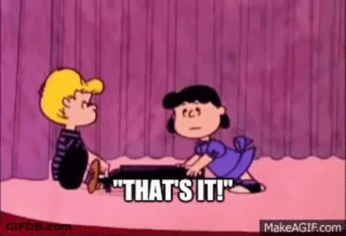 A Cartoon Of A Boy And A Girl Sitting Next To Each Other On A Stage . GIF