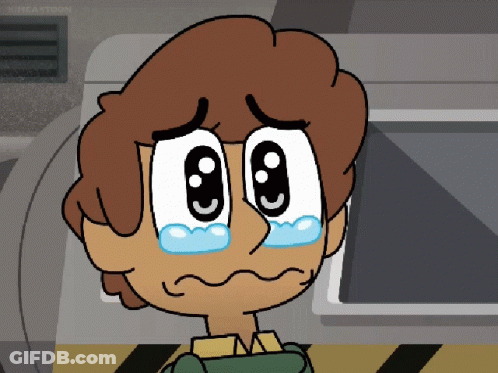 A Cartoon Of A Boy Crying With Kingcartoon Written On The Bottom GIF