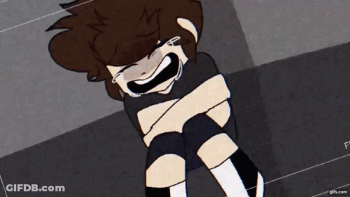 A Cartoon Of A Boy Crying With The Word Gifs.com In The Bottom Right Corner GIF