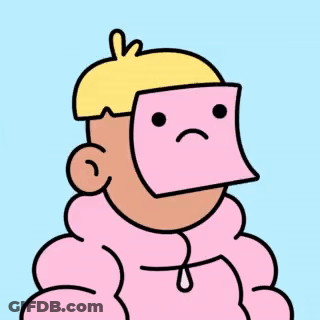 A Cartoon Of A Boy Wearing A Pink Hoodie And A Hat . GIF