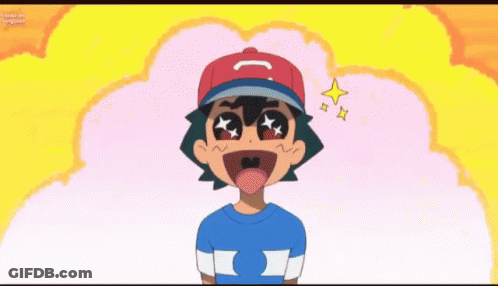 Boy With Red Hat And Blue Shirt With Stars GIF