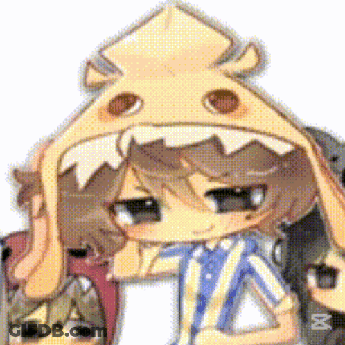 A Cartoon Of A Boy Wearing A Squid Costume GIF