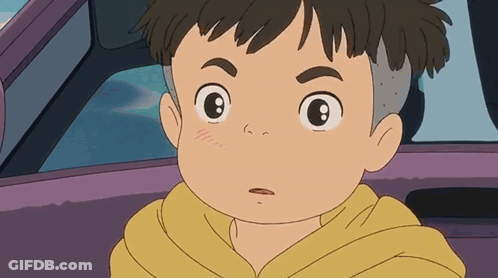 A Cartoon Of A Boy With A Yellow Hoodie GIF