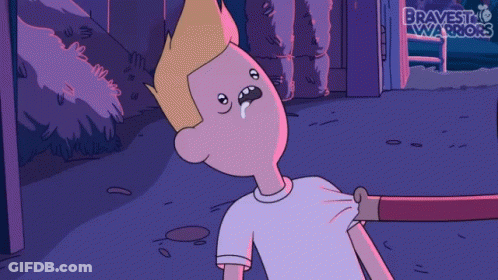 A Cartoon Of A Boy With The Word Bravest On The Bottom GIF